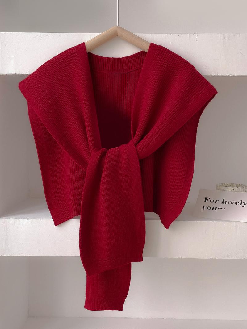 Women's Solid Color Scarf, Casual Soft Comfortable Shawl for Women & Girls, Fashion Accessories for Daily Wear