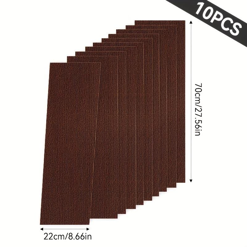 10-Pack Self-Adhesive Non-Slip Stair Mats, 70cm X 22cm, Durable Safety Rugs for Home & Pets, Easy Installation, Secure Steps