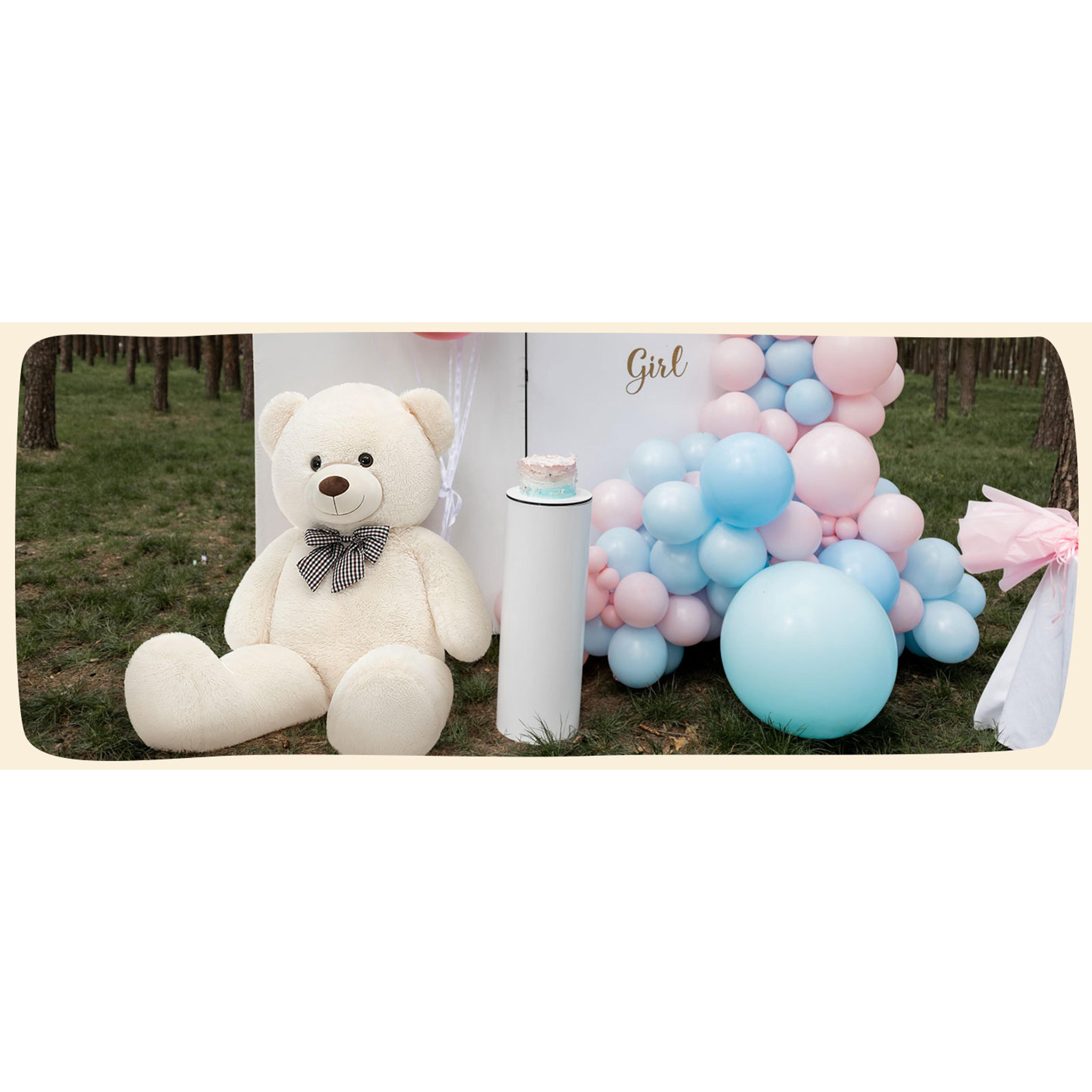 Giant Teddy Bear 4 Feet,Adorable and Cuddly Big Bear Stuffed Animal 47", Classic Teddy Bear Plush Gift Decoration for Baby Shower,Party,Birthday,Valentines Day,Tan