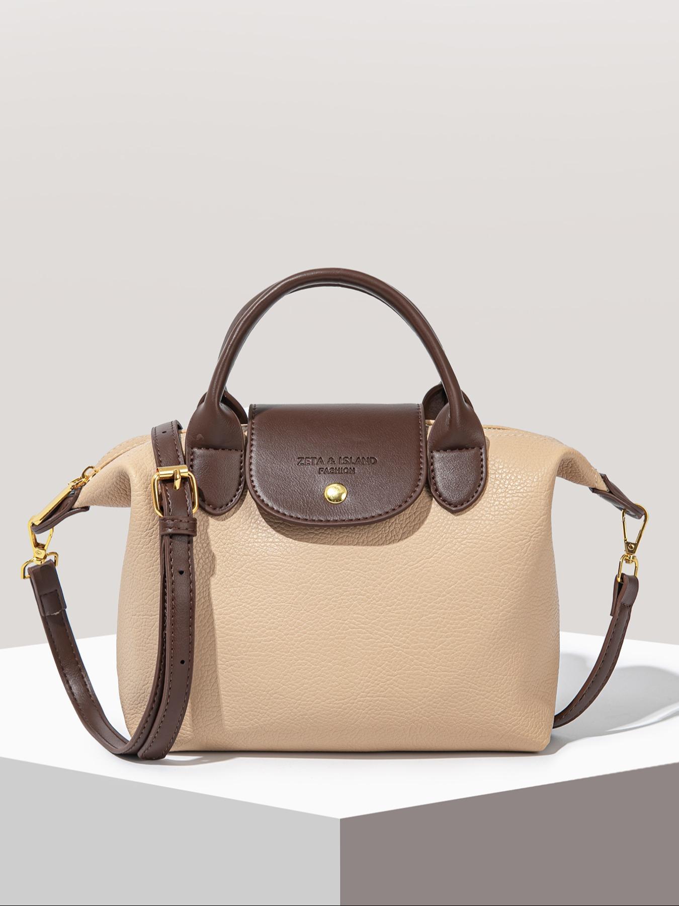 Women's Elegant Solid Color Handbag, Fashionable PU Leather Zipper Shoulder Bag for Daily Use, 2025 Fall & Winter Trendy High-quality Commuting Bag, Versatile PU Tote Satchel, Commuter Bag, Crossbody Shoulder Handbag