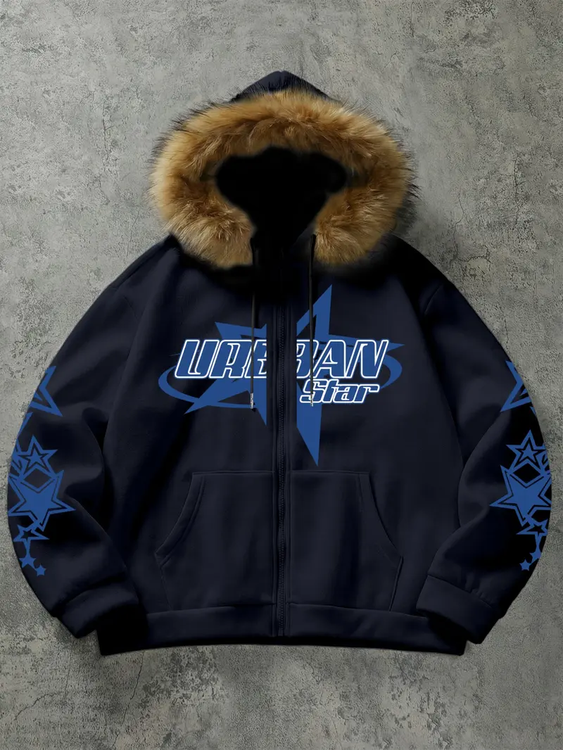 Y2K Cybercore Star Graphic Full Zip Hoodie - Unisex American