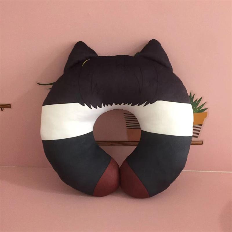 Bungou Stray Dogs Edogawa Rampo Cosplay Travel Neck Pillow Fyodor Dostoyevsky U-Shaped Plush Cushion Toy