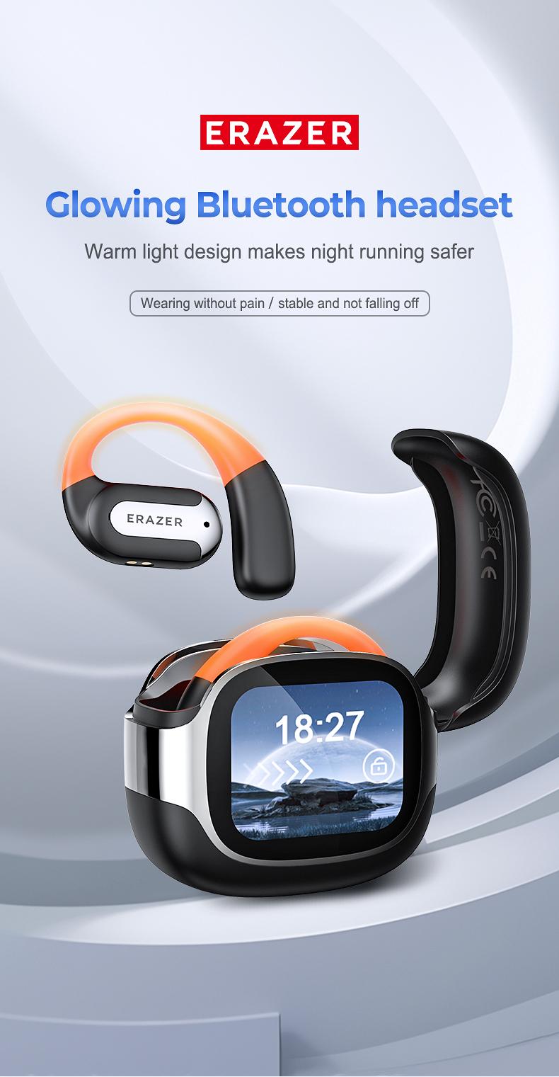 ERAZER XF32 True Wireless OWS Bluetooth Earbuds Luminous Headphones Immersive HIFI Sound Quality Sports Earphones IPX5 Waterproof Built-in microphone
