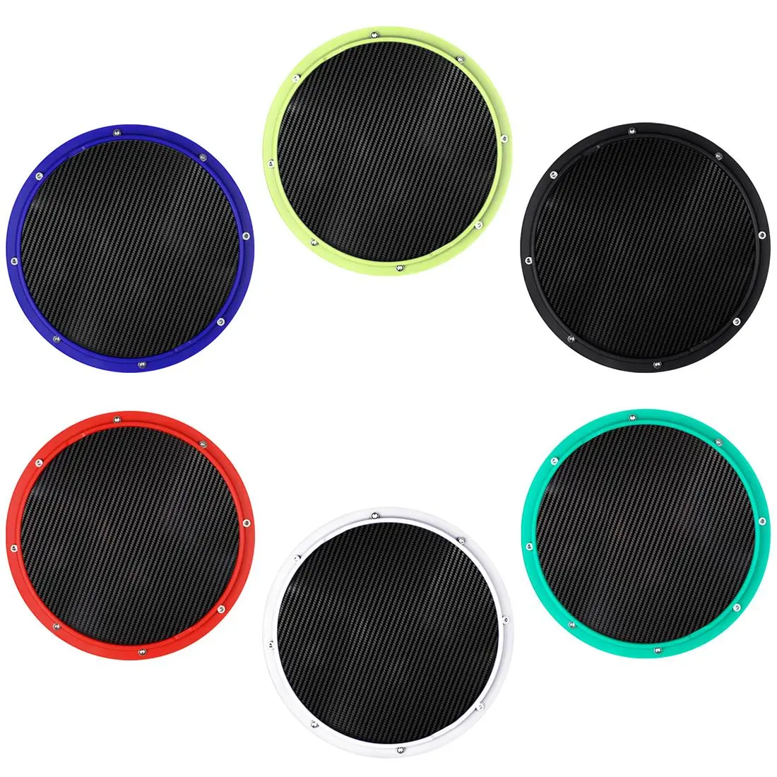 10 Inch Carbon Fiber Silent Drum Practice Pad, Quiet Drum Pad for Beginner Drumming Training