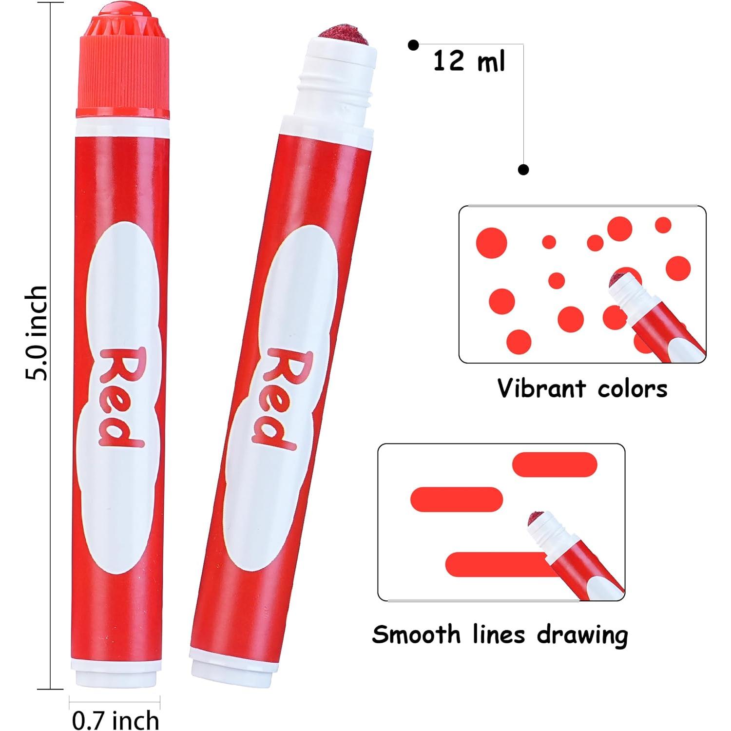 Dot Markers, 20 Colors Washable Dot  Markers for   ,  Daubers Supplies, Painting Art and Crafts Kits Coloring Set, Class Valentine  Art Party
