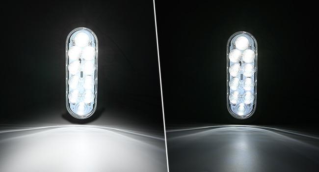 GOOACC 6Inch Oval Trailer Tail Light 4PCS 10LED White Red Stop Turn Signals Reverse Lights w/Surface Mount Grommets Plugs IP67 Waterproof for Truck RV Tractor GOOACC 6Inch Oval Trailer Tail Light 4PCS 10LED White Red Stop Turn Signals Reverse Lights w/Surface Mount Grommets Plugs IP67 Waterproof for Truck RV Tractor