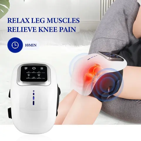 Electric Adjustable Knee Massager, 1 Box USB Rechargeable Heated Smart Knee Massager with LED Light Touch Screen, Blind Massager for Men & Women, Innovative Design, USB Rechargeable Massagers