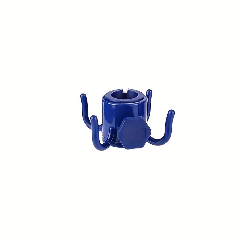 2pcs, adjustable 4-paw beach umbrella hook - Durable ABS plastic, multi-coloured (blue/green/white/orange) - Securely hang towels, cameras, clothes and bags - Suitable for 2.49cm-3.17cm parachute poles, suitable for beach, Utility Hooks