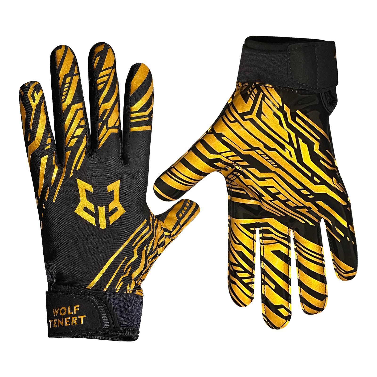 1 Pair American Football Gloves, Sticky Grip Breathable Design, for Men Women Rugby & Training & Competition Match Outdoor Game