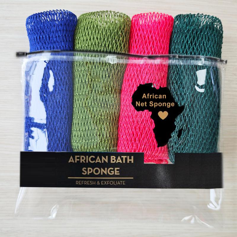 4 Piece African Exfoliating Net Sponge Bundle, for SENSITIVE SKIN, Bath sponge 4 Piece African Exfoliating Net Sponge Bundle, for SENSITIVE SKIN, Bath sponge