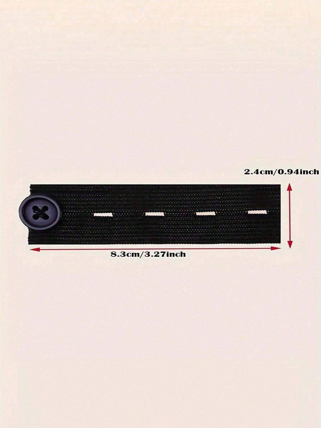 Waistband Extender Buckle,Belt Extender With Elasticity, Interlocking Waist Extender Buttons,Elastic Waistband Extenders, DIY Garment Accessories for Men and Women,Seamless for Jeans and Pants, Easy Fit Button Design