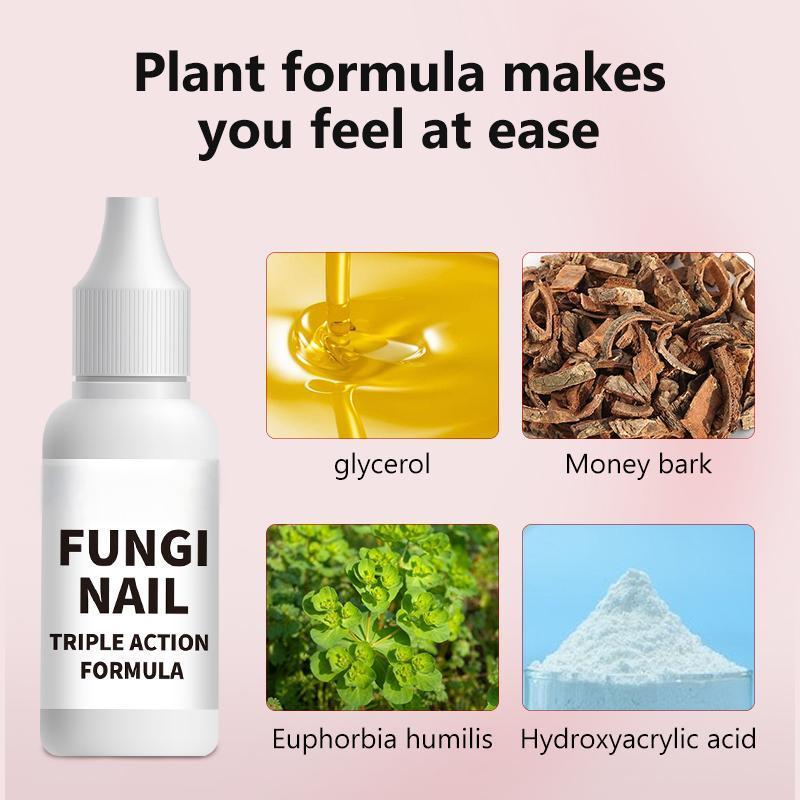 【Buy 1 Get 1 Free】Toenail Fungus Repair, Antifungal Solution for Toenail or Fingernail, Triple Action Formula for Remove Fungal, Repair and Renewal Damaged Nails, 0.5 Fl Oz Therapy