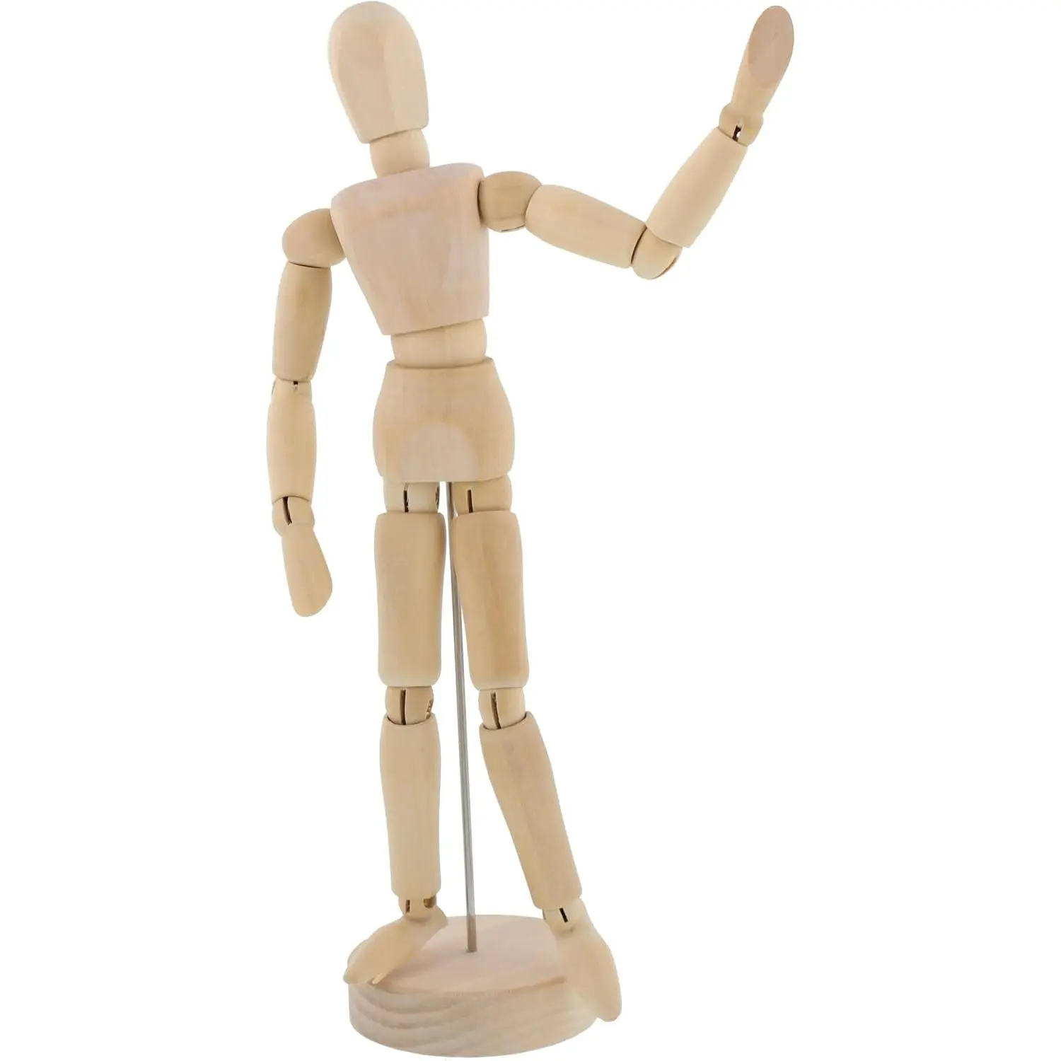 12" Wooden Female Manikin Posable Figure for Drawing - Articulated Mannequin with Base and Flexible Body for Drawing The Human Figure