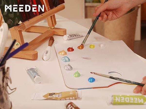 MEEDEN Heavy Body Acrylic Paint Sets, 100 Colors Acrylic Paint Tubes, Non-toxic 0.41 fl Oz /12ml Acrylic Paints for Adults, Beginners Art Painting Art Materials