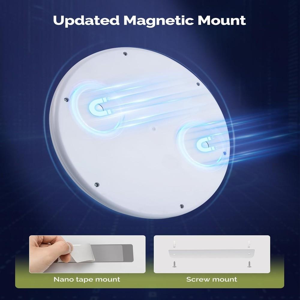 1pc/2pc/4pcs Charging Ceiling Light, Wireless Installation, Motion Sensor, Remote Control, 3-Color Dimming, 8000mah Battery, for Bedroom, Hallway, Staircase, Bathroom