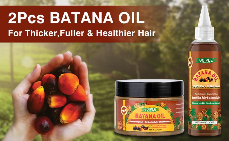 Pure Organic Batana Oil for Hair Growth - Strengthens Hair, Promotes Thicker, Natural Hair Oil Conditioner Deep Conditioning Haircare Moisturizes