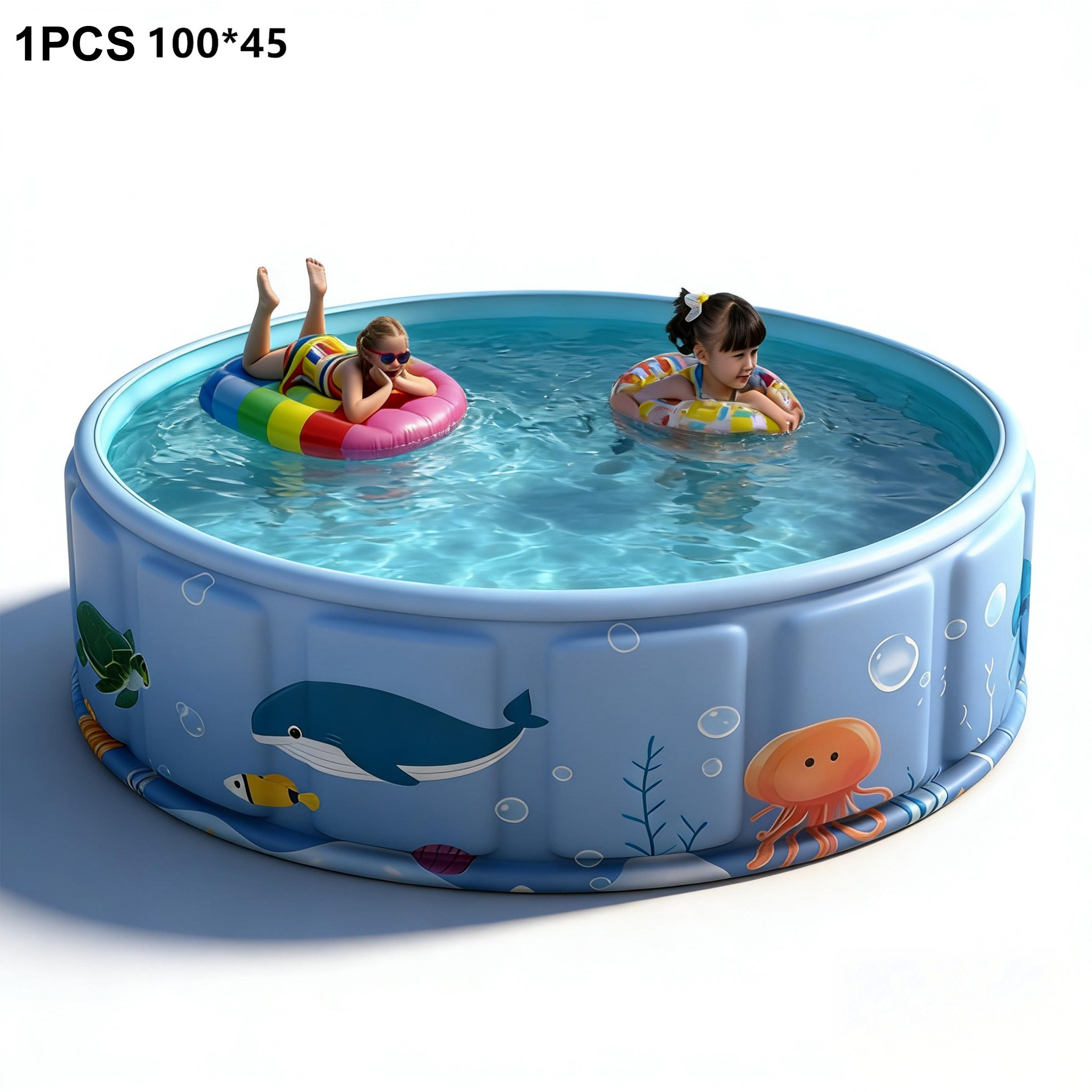 1piece No-Inflation Foldable Swimming Pool Home Outdoor Thickened Pool Fence Game Sand Pit Durable Design Easy Assembly