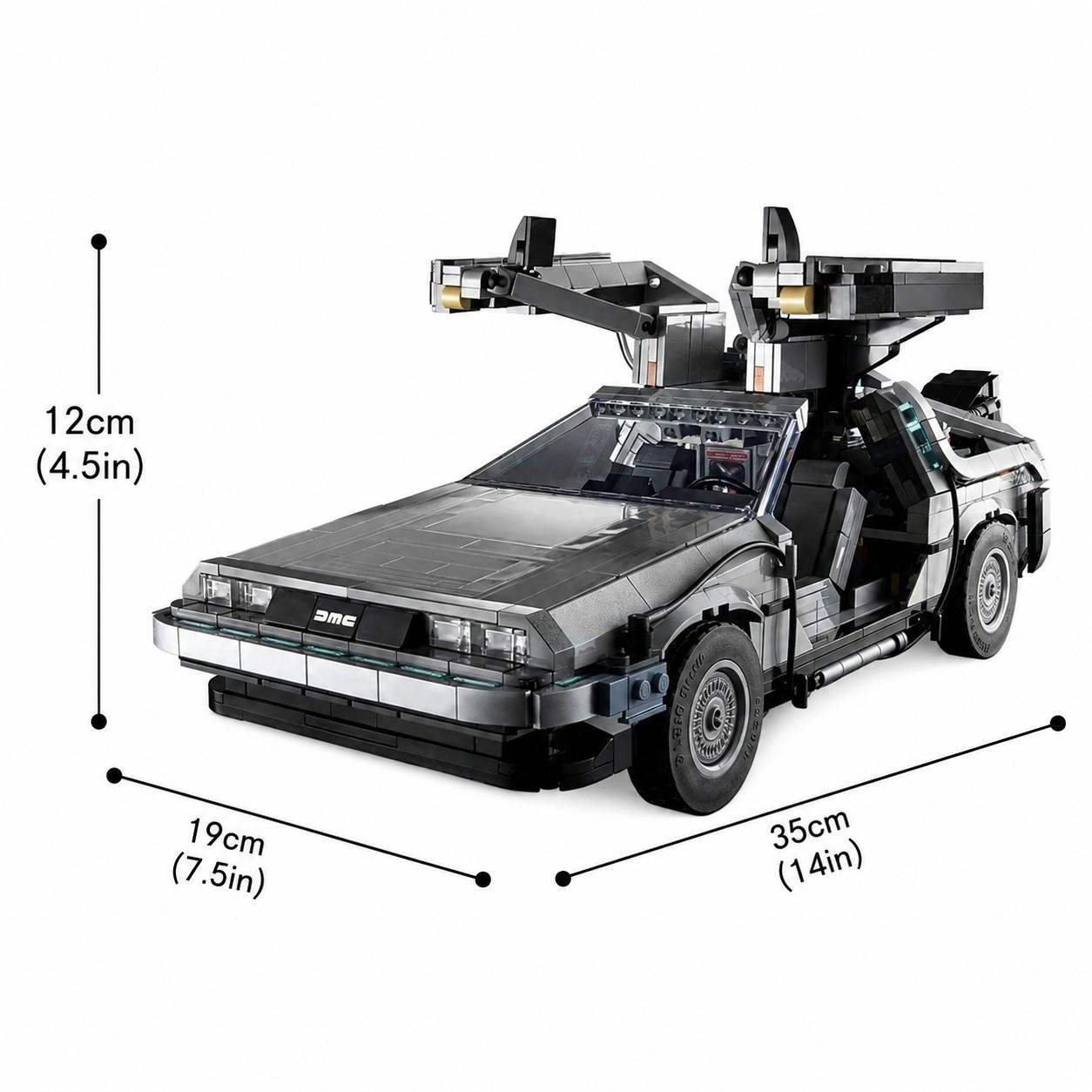 1872 Pieces Back to the Future Time Machine Building Block Sets, Adult and Kids Toy Gift, Educational Birthday Present for Boys and Girls