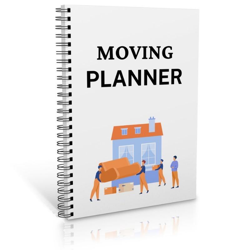 Moving Plan Guide, Easy Moving Planner, Track and Arrange Tasks, Essential Moving Checklist, Simple Moving Solution, Spiral Bound Planner