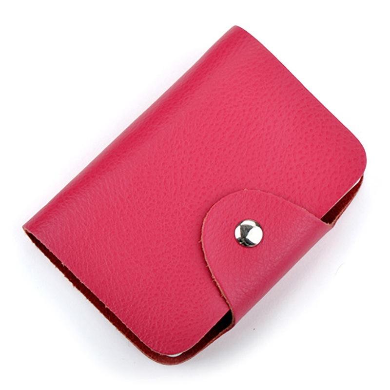 Waterproof Card Case Wallet with 24 Clear Slots, 1 Count Business Card Organizer Holder with Snap Closure, Desk Accessory for Home & Office, Office Accessories, Card Storage Card Carrying Holder