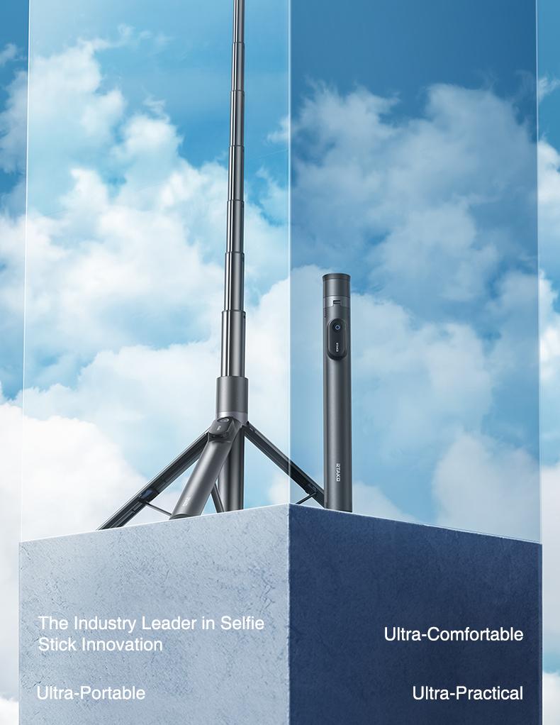 Oroms 67"Portable Selfie Stick Tripod with Remote，One Click Open, Wireless Remote Included.FOR Cellphone. Smartphone Camera Accessories Camera Stand