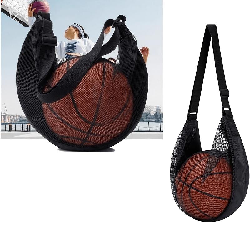 Adjustable Shoulder Strap Basketball Bag for Volleyball Soccer Football Rugby Beach Ball with Zipper Pocket