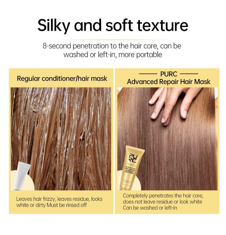 Hair Mask Conditioner, 1 Box No Steaming & No Washing Hair Mask, Hair Care & Styling Product for Dry & Damaged Hair, Hair Care Product for Women & Men, Shampoo