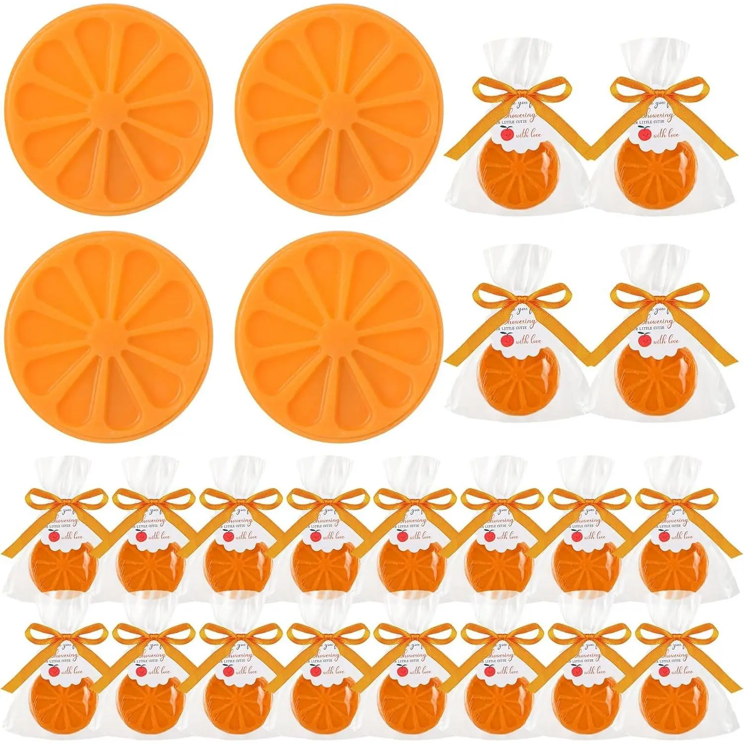 20 Set a Little Cutie Is on The Way Baby Shower Favors Soaps Cutie Scented Soap Party Favors Gifts for Guests with Thank You Tags for Baby Bridal Shower Wedding Gender Reveal Party
