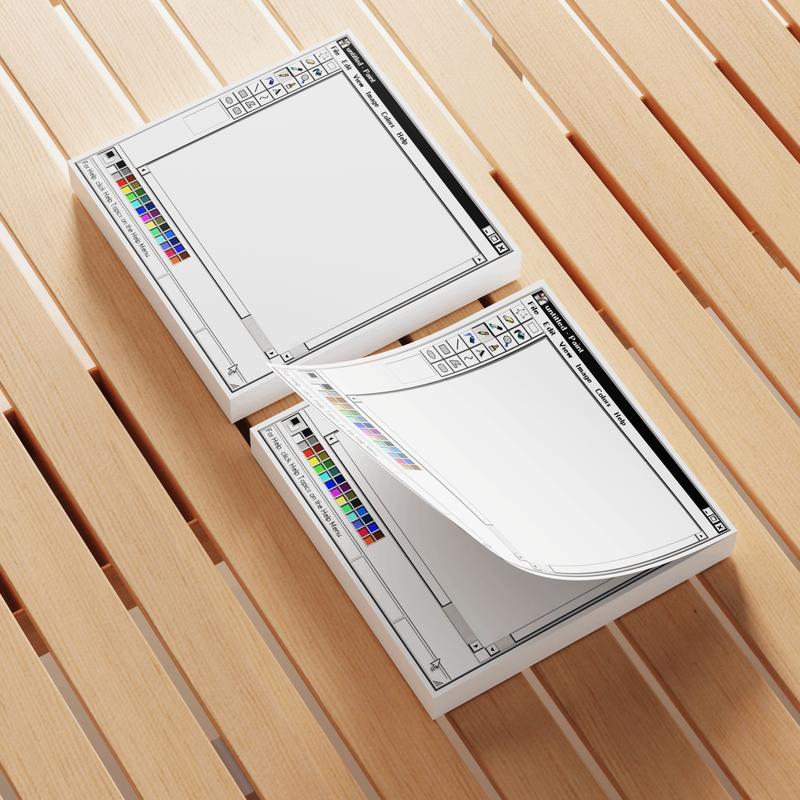 Retro Computer Design Sticky Note, 3 Counts/set Creative Office & School Notepad, Perfect Gift for Students and Teachers, Office Supplies