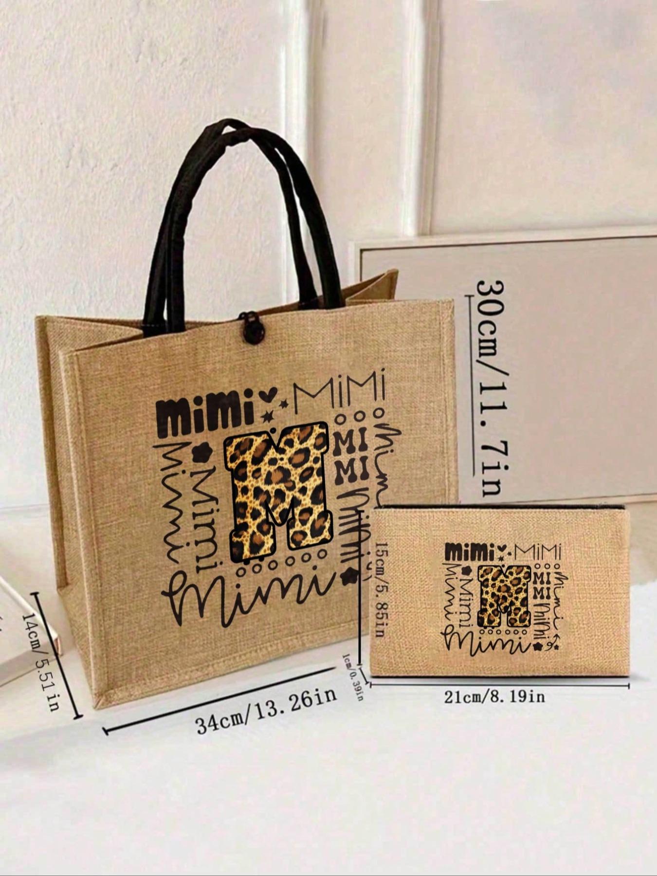 Leopard Pattern Tote Bag And Buckle Pouch, Leopard Print Tote: Large-Capacity Beach Bag, Suitable For Daily Commuting, Travel And Shopping, Outdoor Picnics, Parties, Resort Style Design, For Weddings, Birthdays, Beaches, Festivals