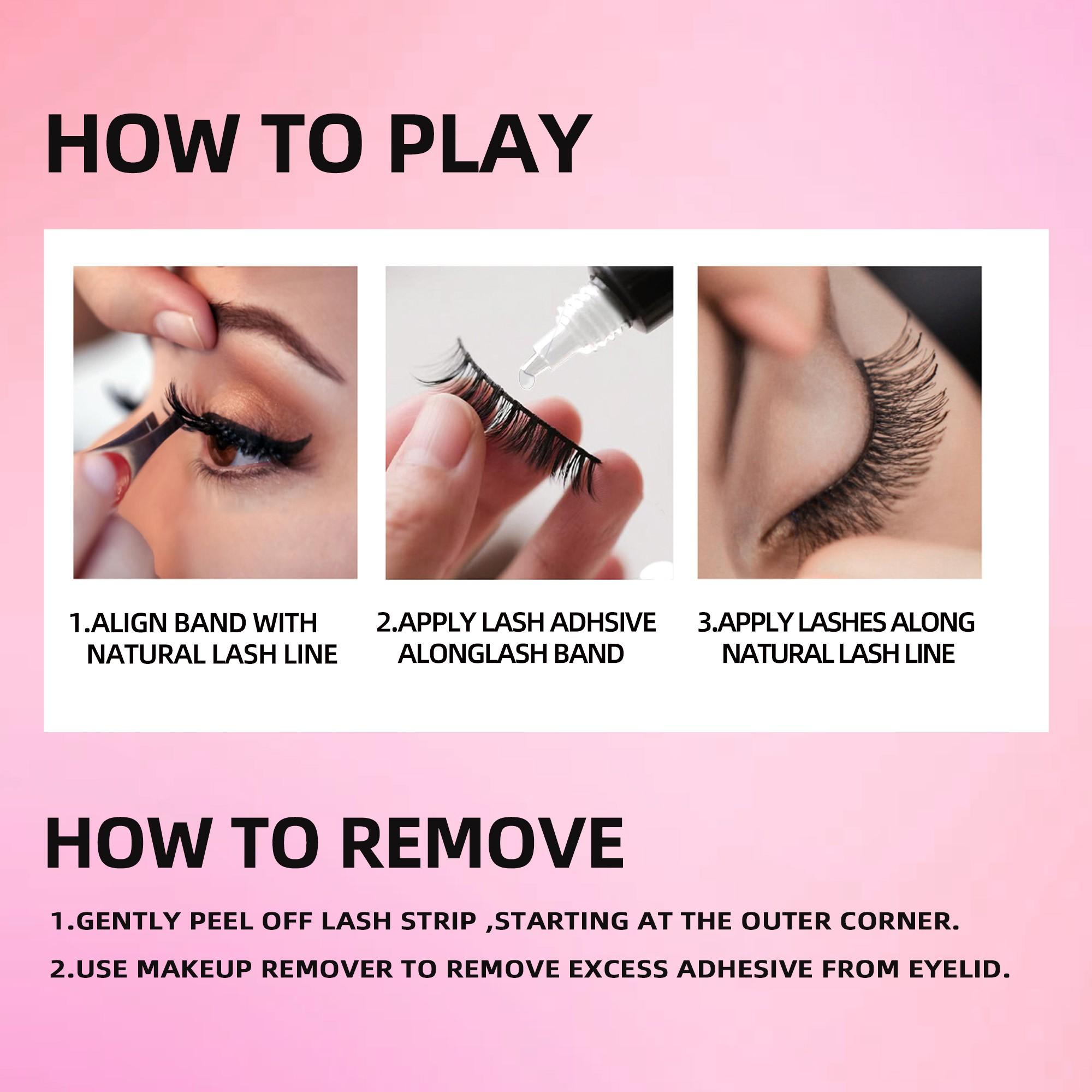 Btllssh Gift Box Ultra-Long Barbie Style Thick False Eyelashes 19mm, Thin Exaggerated CC Curl, Non-Toxic Solid Makeup Extension