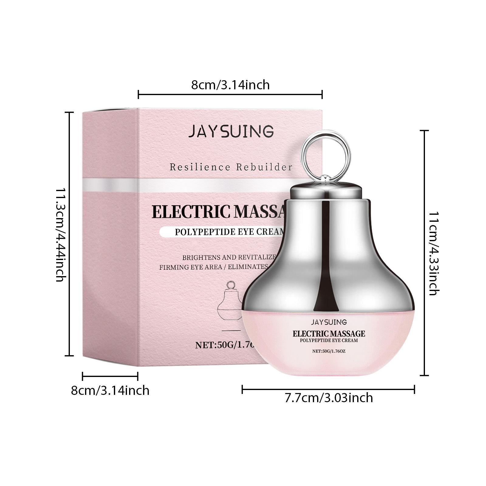 Electric Eye Massage Essence Cream Balm Moisturizer for Dark Circles, Reduces Fine Lines, Caffeine Infused Hydrating Moisturizing Eye Care for Firmness and Hydration