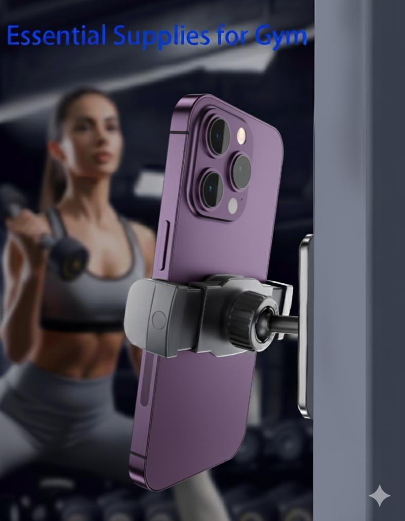 Magnetic Phone Holder for Gym - 360° Adjustable, Strong Portable Magnet Phone Mount for Workout Recording, Fitness Accessories Essentials, Compatible with Andriod Phone and iPhone 16/15/14/13/12, Perfect Gift for Men & Women fairway  flex