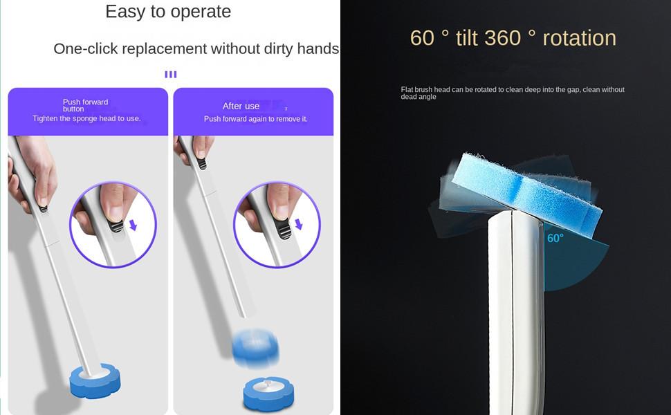 Keepow Disposable Toilet Brush with Cleaner Refills, Bathroom Bowl Wand Holder Set for Sink Bathtub Wash Basin Mop Pool Home Goods Cleaning Keepow Disposable Toilet Brush with Cleaner Refills, Bathroom Bowl Wand Holder Set for Sink Bathtub Wash Basin Mop Pool Home Goods Cleaning