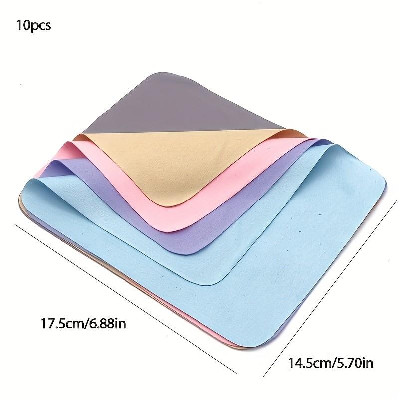 5pcs Microfiber Cleaning Cloths, Scratch-Resistant, Anti-Static, Soft for Glasses, Camera Lenses, Screens, Reusable Wipes