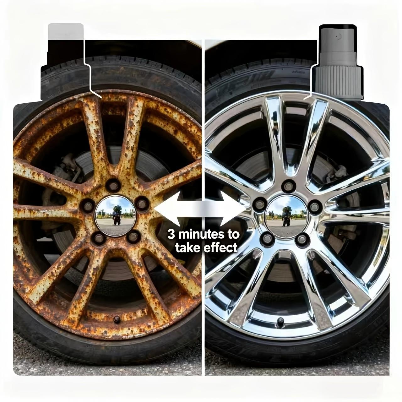 Powerful Rust Remover 100ML, Effective Anti-Rust Spray for Metal Railing, Provides Rust Protection, Polishes and Restores Surfaces