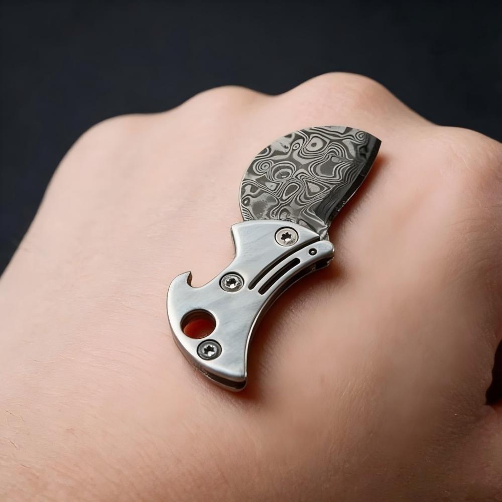 Mini Alloy Bottle Opener, Foldable Knife Wine Opener, Multi-Function Cutting Tool, Portable Alcohol Beverage Accessory