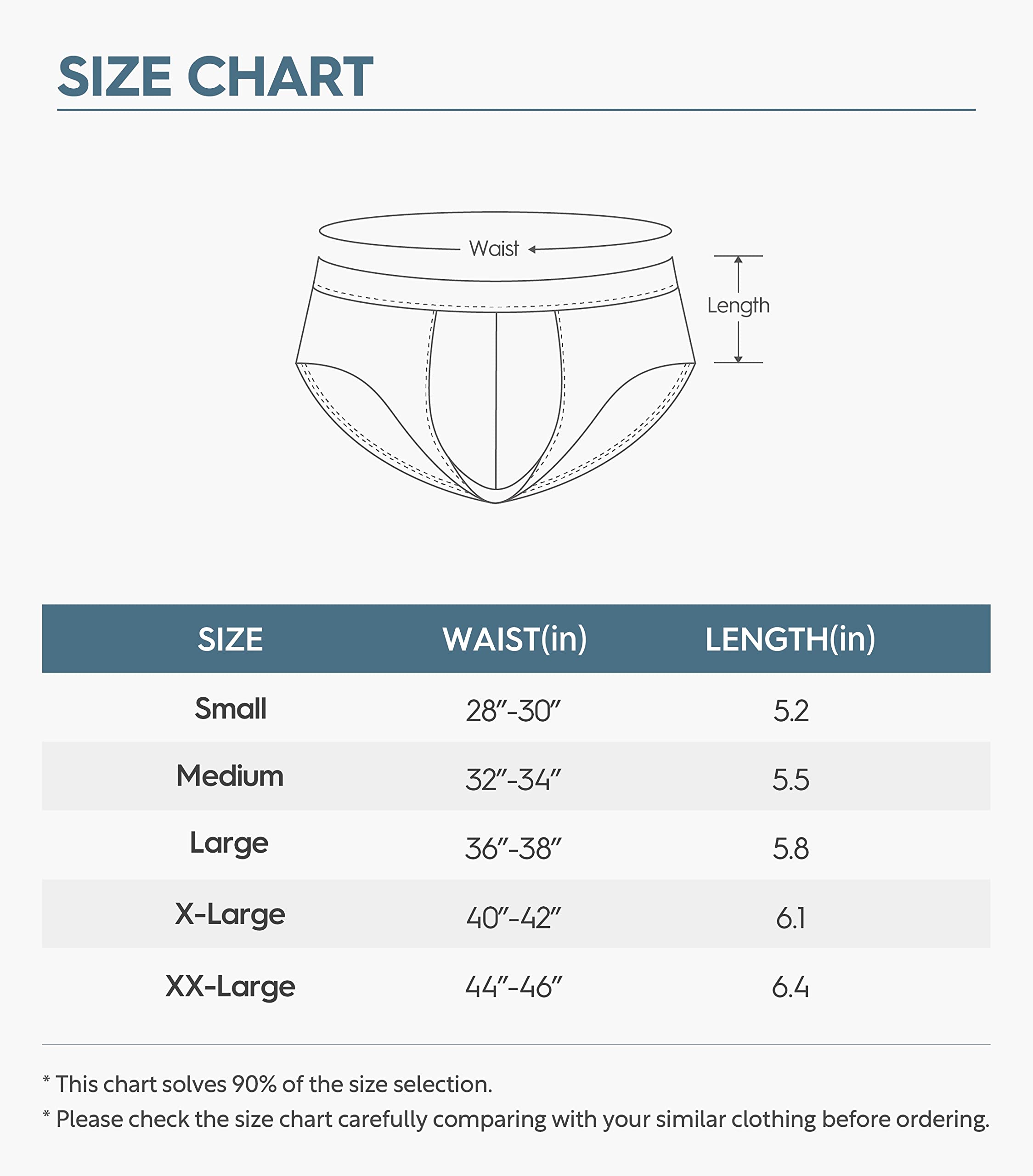 David Archy Men's Underwear Bamboo Rayon Briefs Super Soft Comfort Cooling Pouch Briefs Pack for Boyfriend FathersDayGift Breathable Cotton Menswear