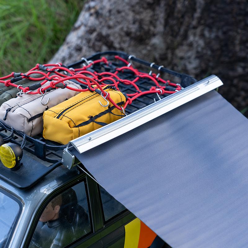 1:8/10 Climbing Vehicle Universal Golden Exhibition Tent Rain Canopy Simulation Rest, Side Canopy (Random Color)