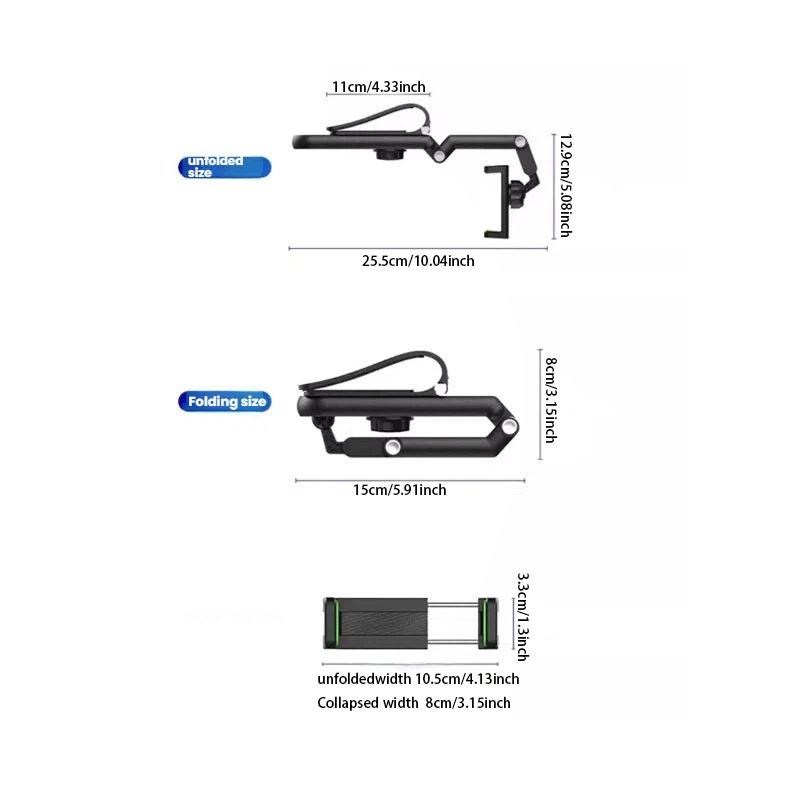 New 1080° Multi-Function Sun Visor, Universal 360 Degree Rotating Phone Holder, Rotatable and Retractable Car Holder for Any Scene, Car Phone Stand, Car Phone Mount