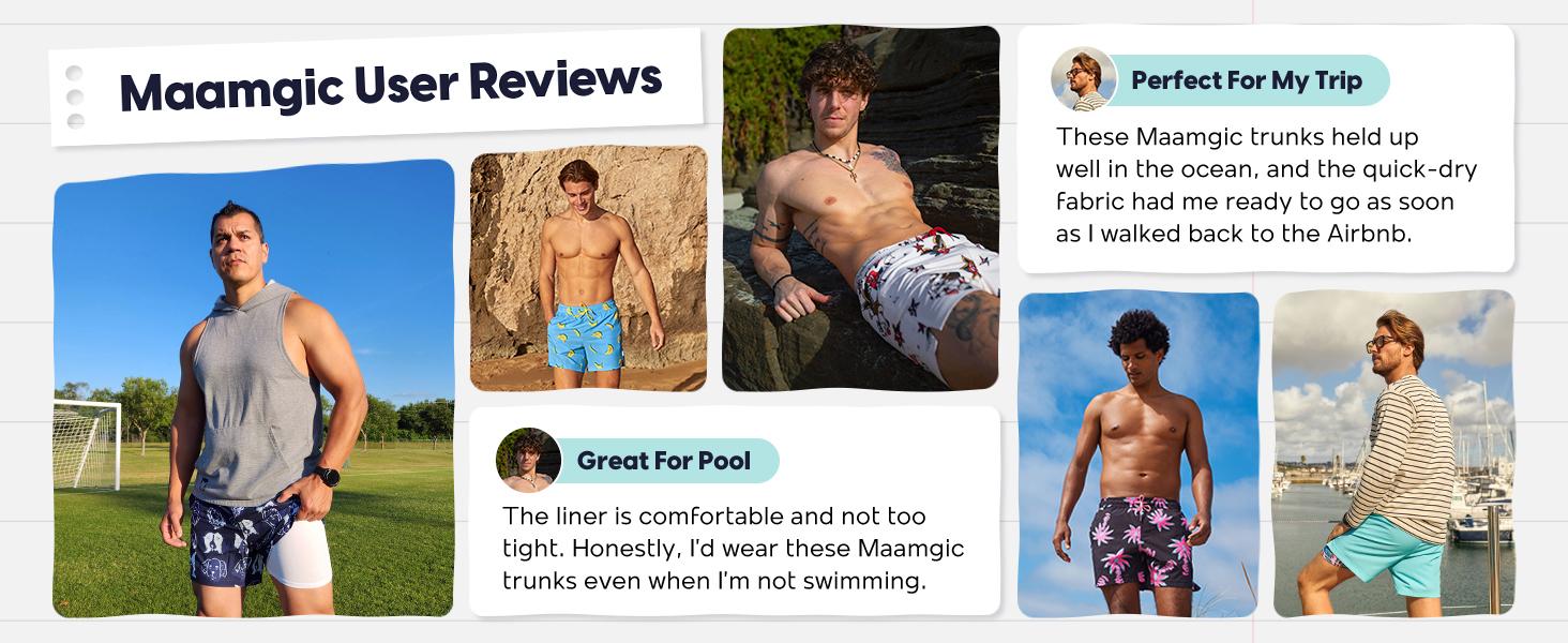 Maamgic Effortless Bald Eagle 5.5" 2 in 1 Swim Shorts for Men Elastic Waistband with Drawcord 4-way Stretch 90% Polyester 10% Spandex Blend Two Zipper Side Pockets - Menswear Elastic Menswear Mesh Polyester Soft Spandex Stretch Zipper Man Beach Clothing