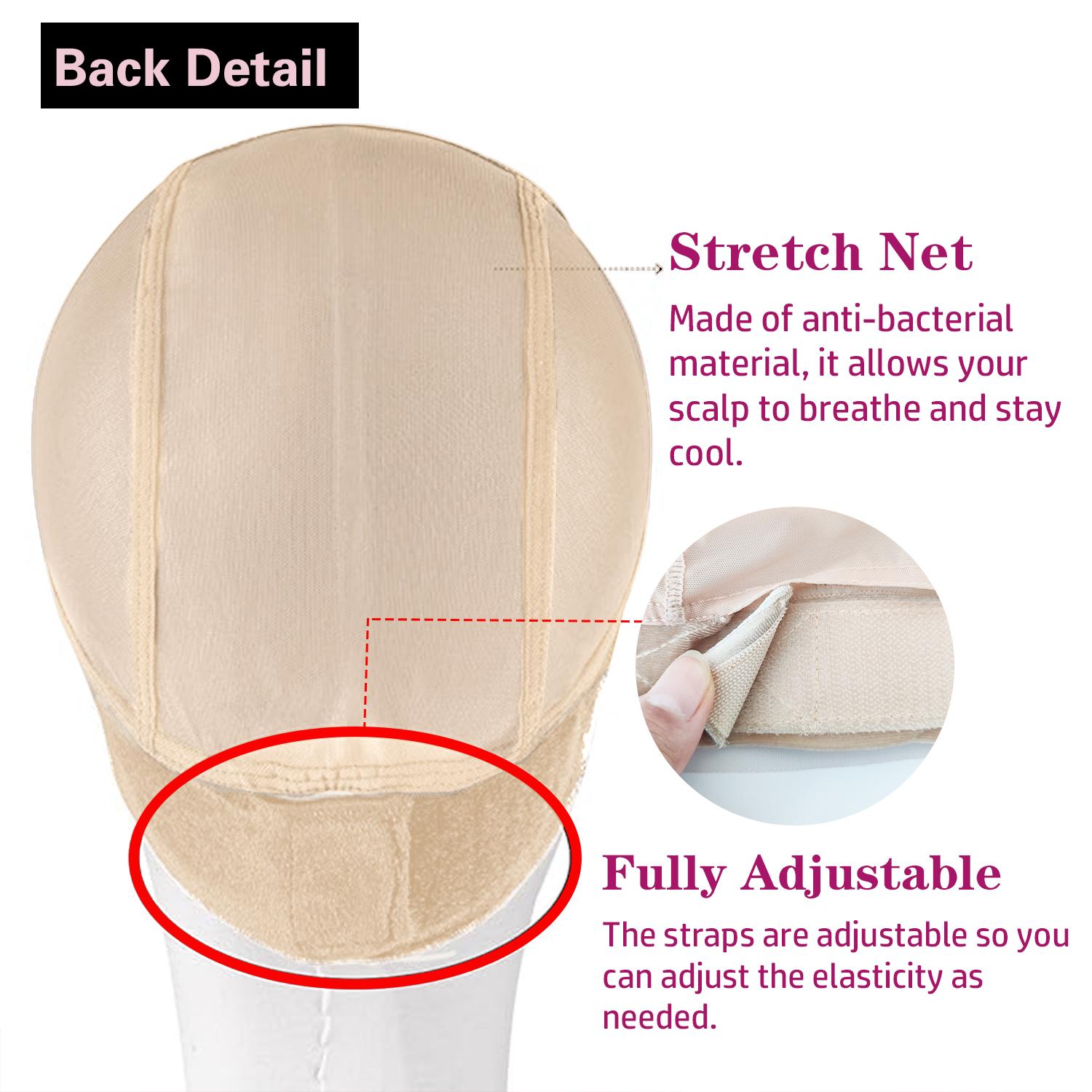 9x6 Lace Wig Grip Cap for Women 6x9 Transparent Large-scale Lace Wig Caps Non Slip Wig Gripper for Keeping Wigs in Place Adjustable Wig Cap with Grip Headband Make Your Wigs Glue Free, Hair Weft Extensions