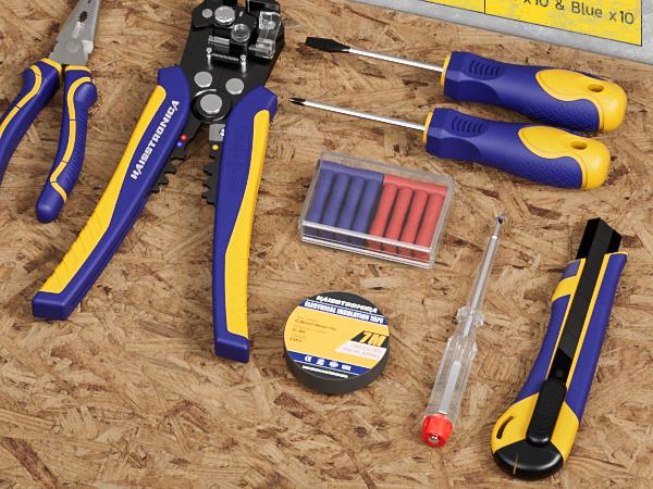 haisstronica 8 IN 1 Electrician Tool Set, Self-Adjusting Wire Stripper Kit, 28 Piece Electrical tools,Father's Day Gift multi  tool
