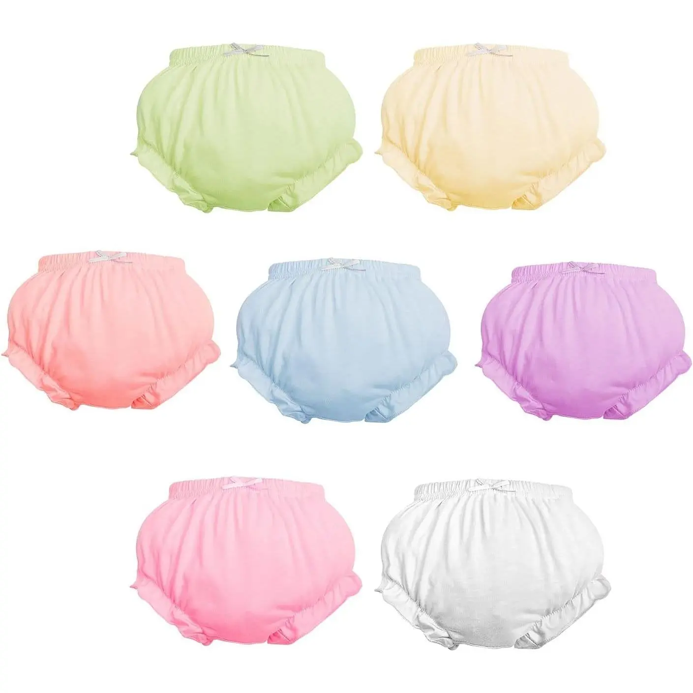 7-Pack Toddler Girls Diaper Cover Cotton Baby Bloomers Underwear PantiesGift