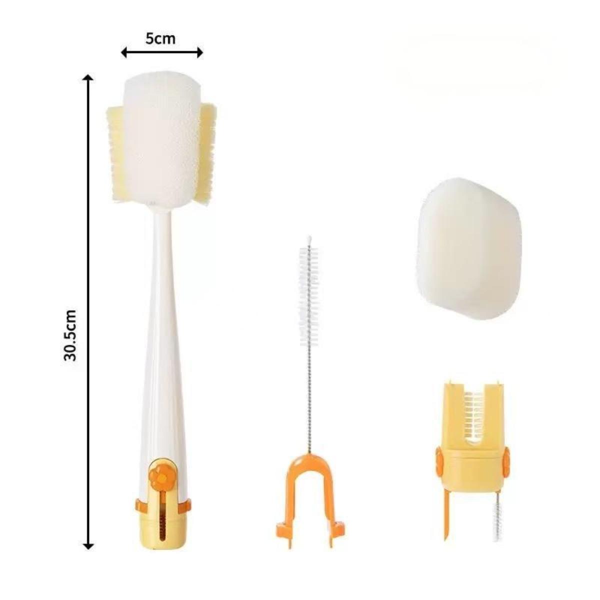 5-in-1 Multifunctional Cleaning Brush Portable Bottle Brush Set Multi-Purpose Lid Cleaning Brush Water Bottle and Cup Lid Cleaning Tools