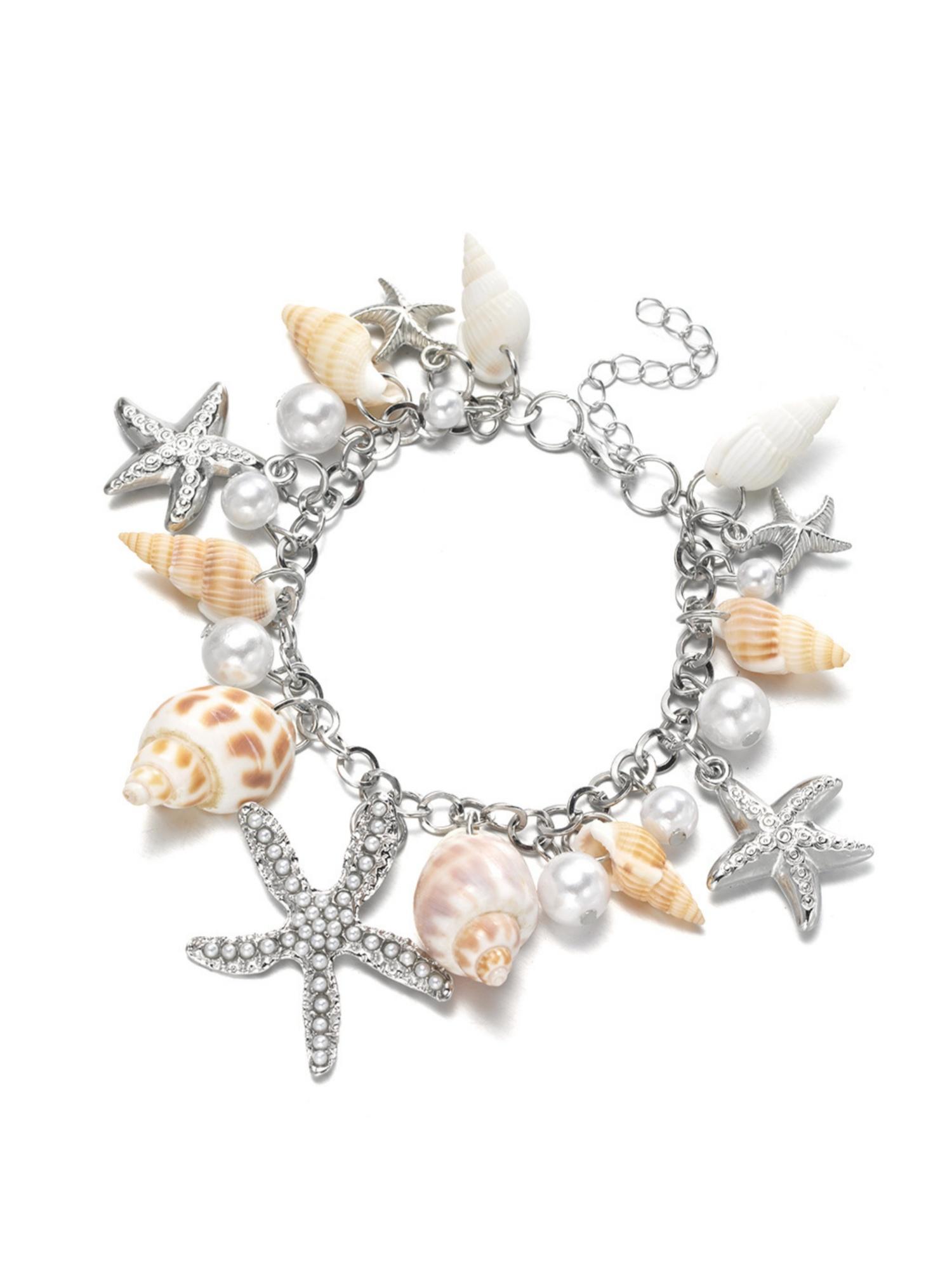 International Fashion Tide Ocean Bohemian Bracelet, Starfish Shell Jewelry, Trendy Accessory for Women, Unique Handmade Design