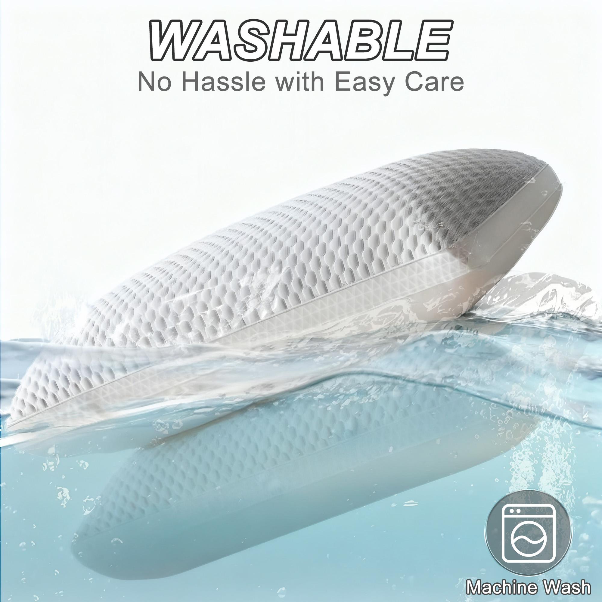 Raybee Luxury Neck Pillows 2 Pack,Bed Pillows Set of 2,Adjustable 5-star Hotel Quality Pillow for Side Back Sleeper, Holiday Gifts , Decor Bedroom Accessories【Black Friday】