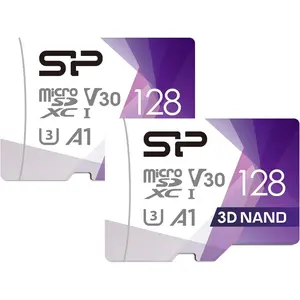 2-Pack 128GB Micro SD Card U3 SDXC High Speed MicroSD Memory Card with Adapter
