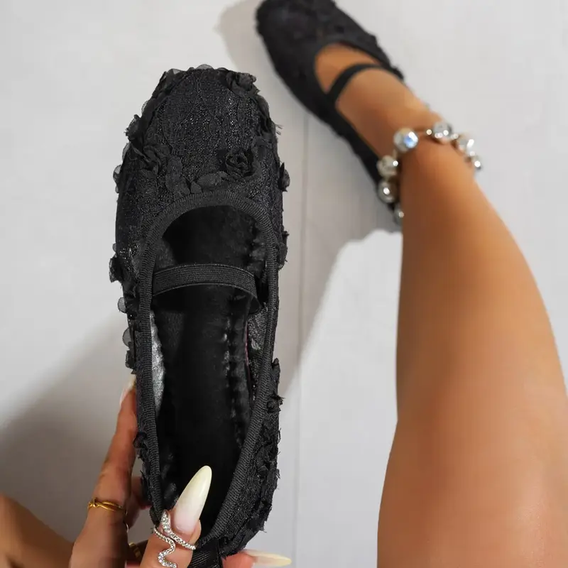 New Women's Ballet Shoes, Square Toe Bow Flat Shoes, All Season Soft Sole Fashion Versatile Shoes, Wide Fit Female Shoes, Fashionable Flats