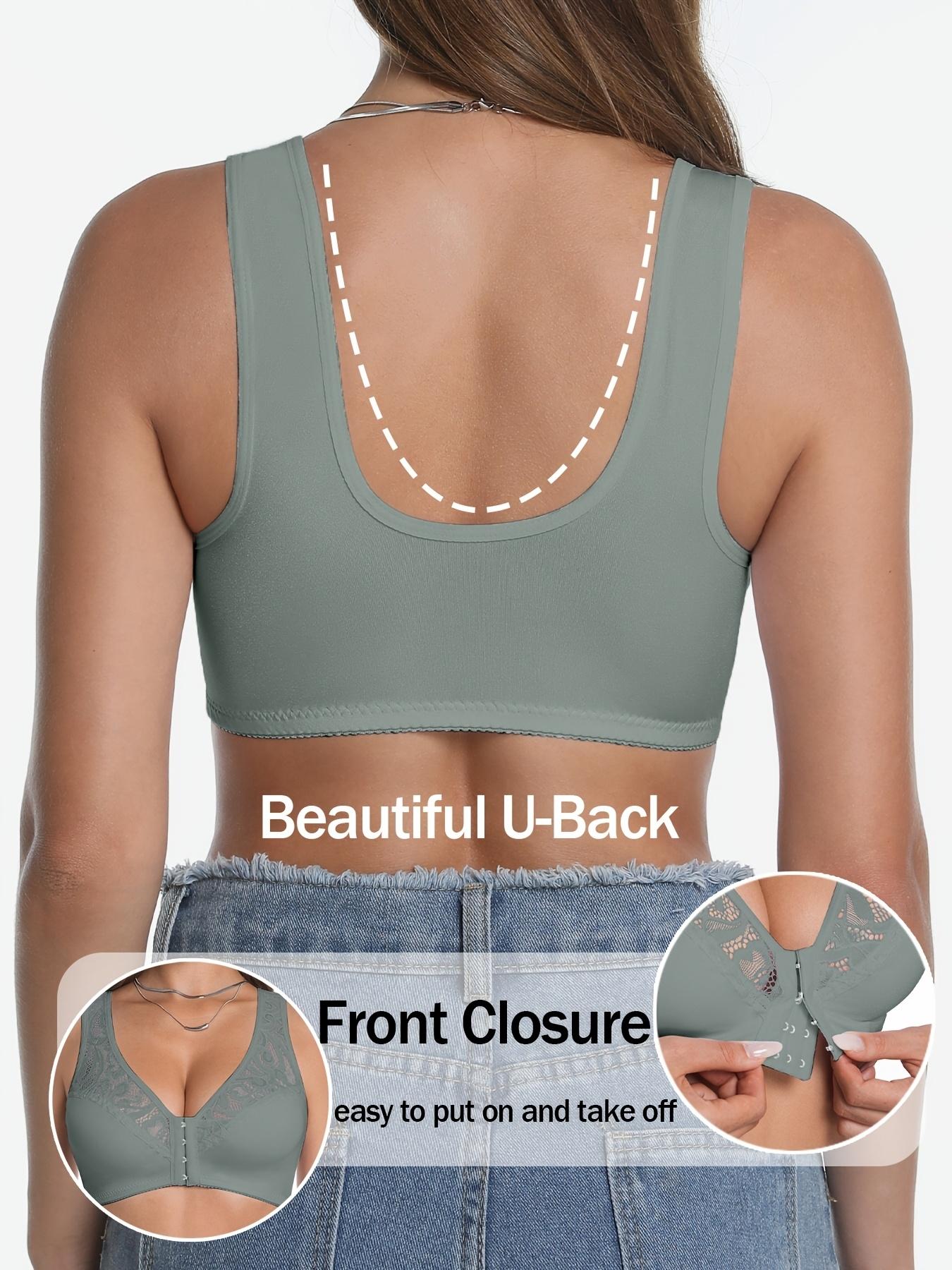 Women's Solid Color Wireless Bra, Soft Comfy Breathable Backless Bralette for Daily Wear, Women's Lingerie for All Seasons, Underwear